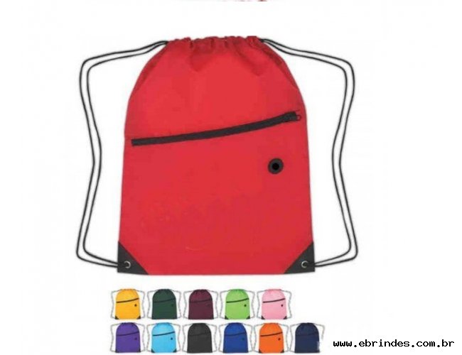 Mochila Saco com Zper - F614 EB