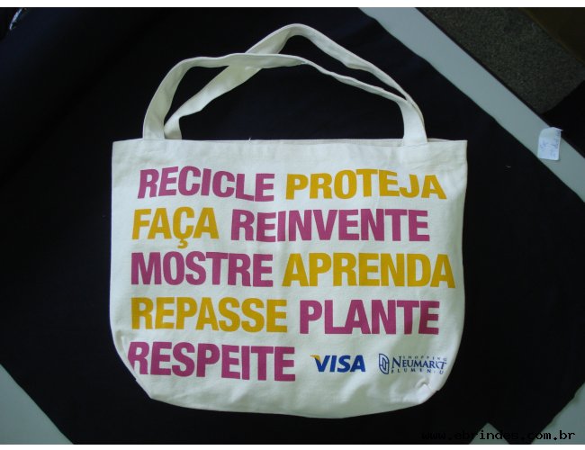 Ecobag em Lona Crua Estampada