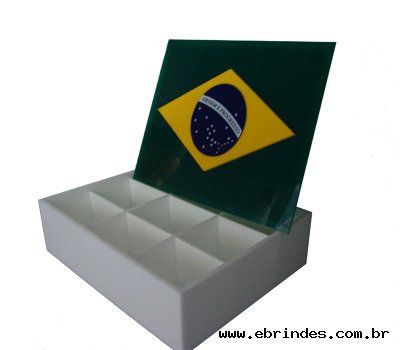 Caixa para presente - Bandeira do Brasil