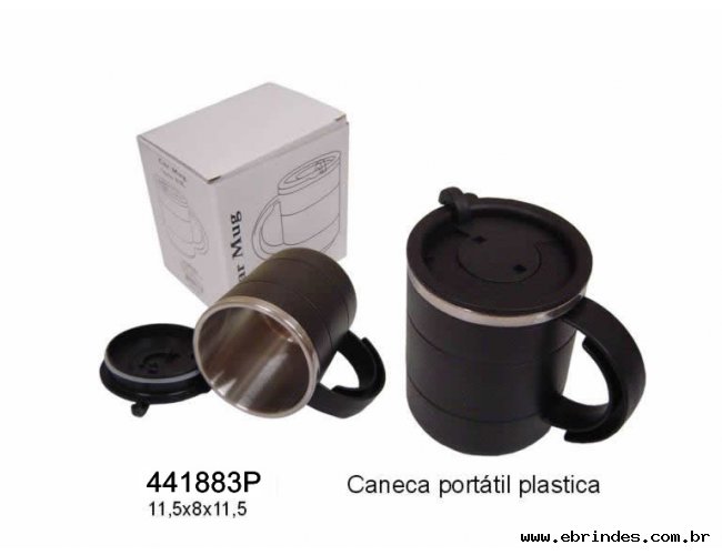 Caneca Porttil Plstica - 400 ml