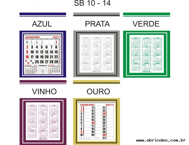 Folhinhas Comerciais