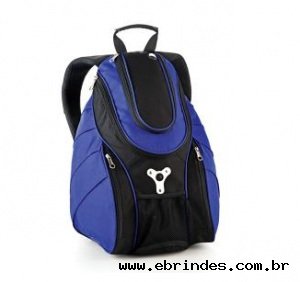 Mochila azul e preta