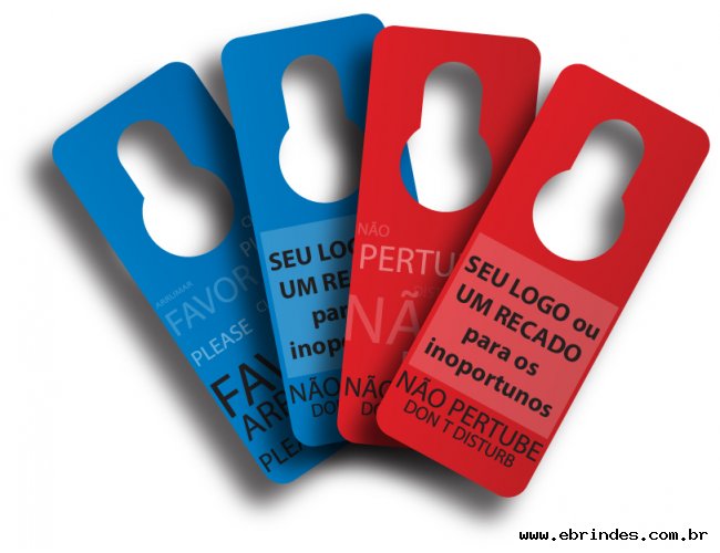 Identificadores de Porta 25 x 10 cm - 4x4 cores