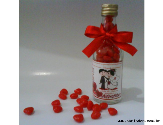 Mini garrafinhas de vidro pilulas do amor 50ml