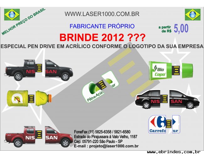 Fabrica de Pen drive Estilizado