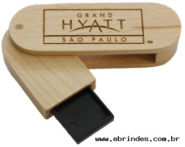 Pen drive em madeira ecolgica 4 GB