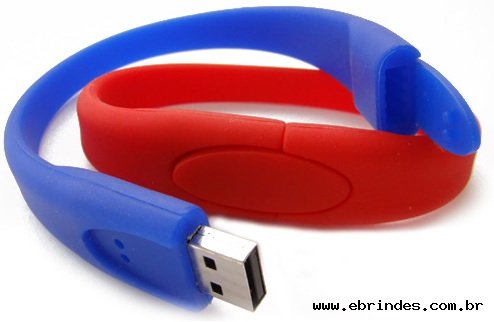 Pulseira Pen drive personalizadas