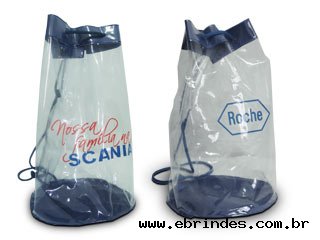 Mochila em PVC cristal