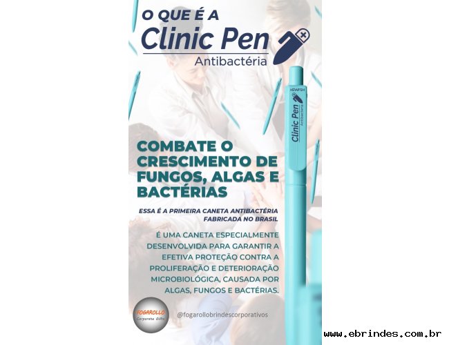 Caneta ANTIBACTRIA - clinic pen