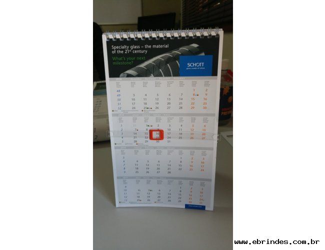 Marcador de Data para calend�rio de mesa