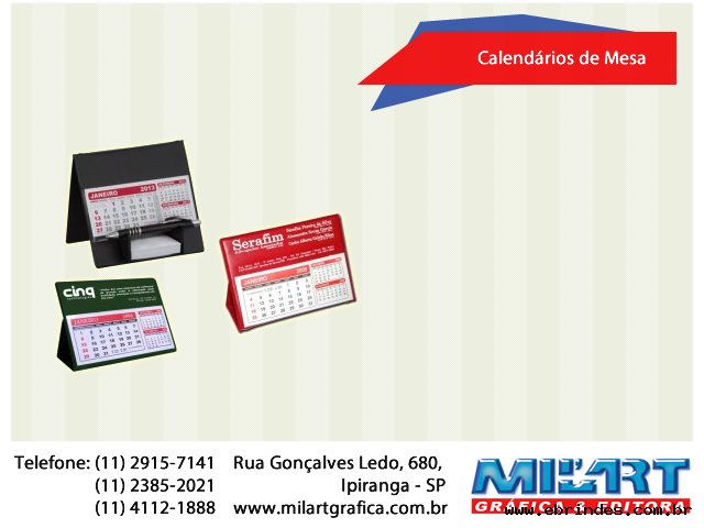 Calendrios de Mesa