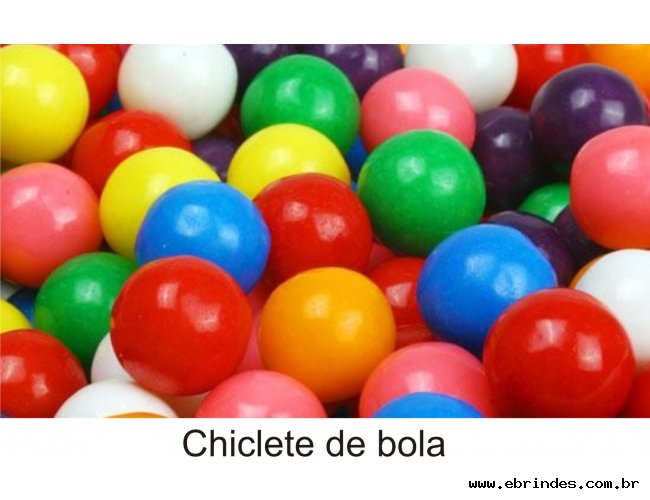 chiclete formato bolinha personalizados com sua logo