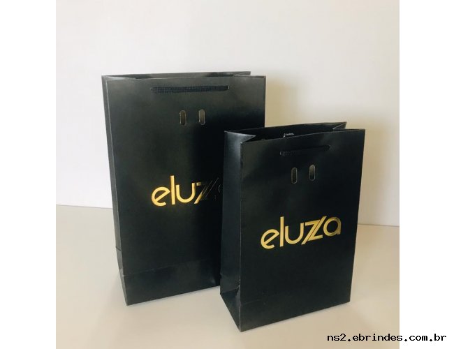 Sacolas de Papel Duplex 210g com Hot Stamp Dourado