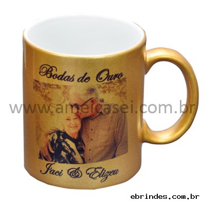 Caneca Dourada Personalizada