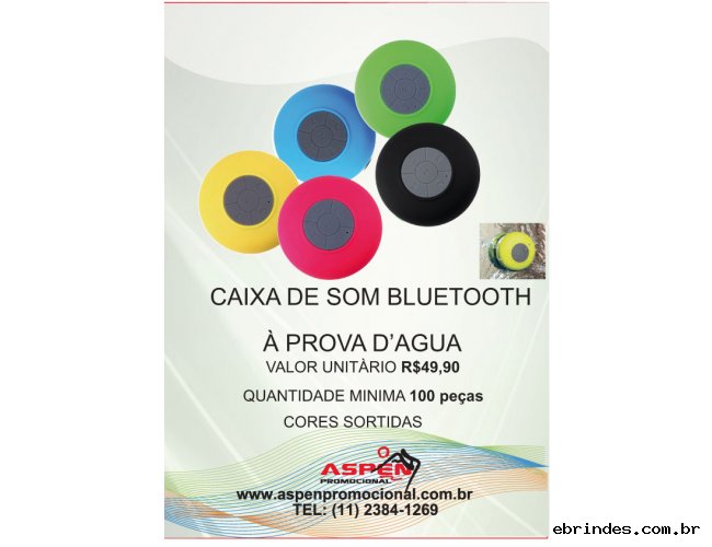 CAIXA DE SOM BLUETOOTH PARA BANHEIRO